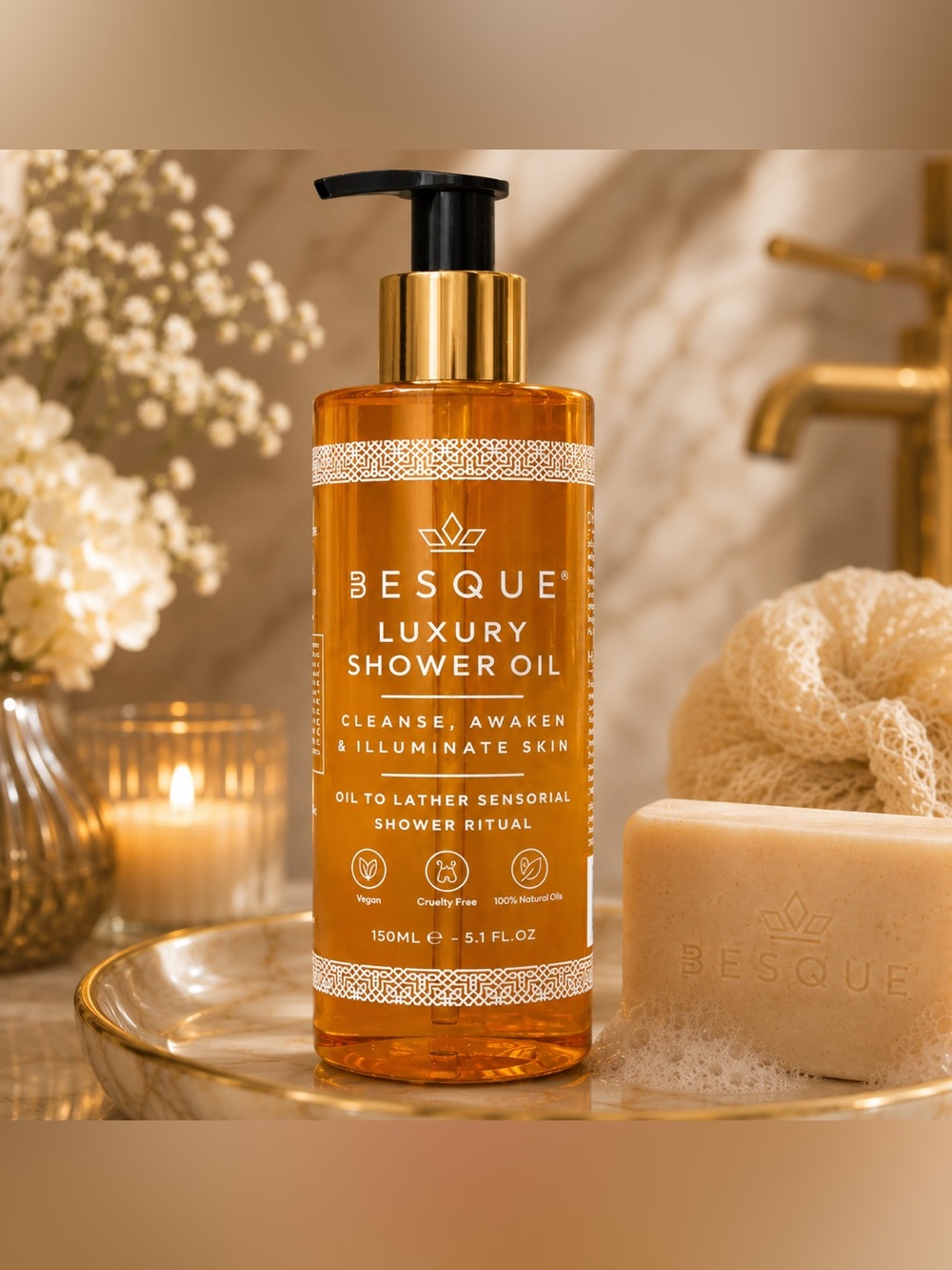 Besque Luxury Shower Oil — 150 ml NWB